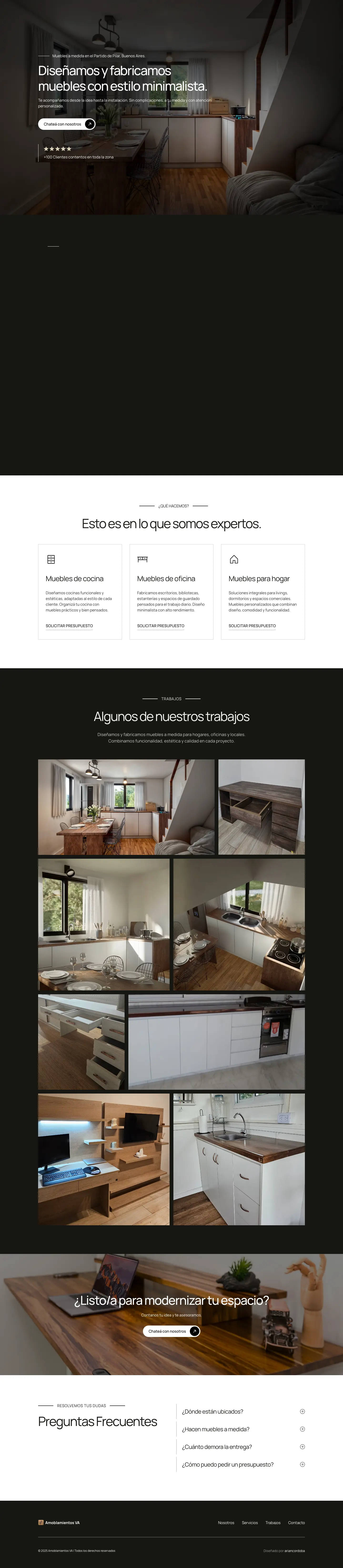 Amoblamientos: Full page