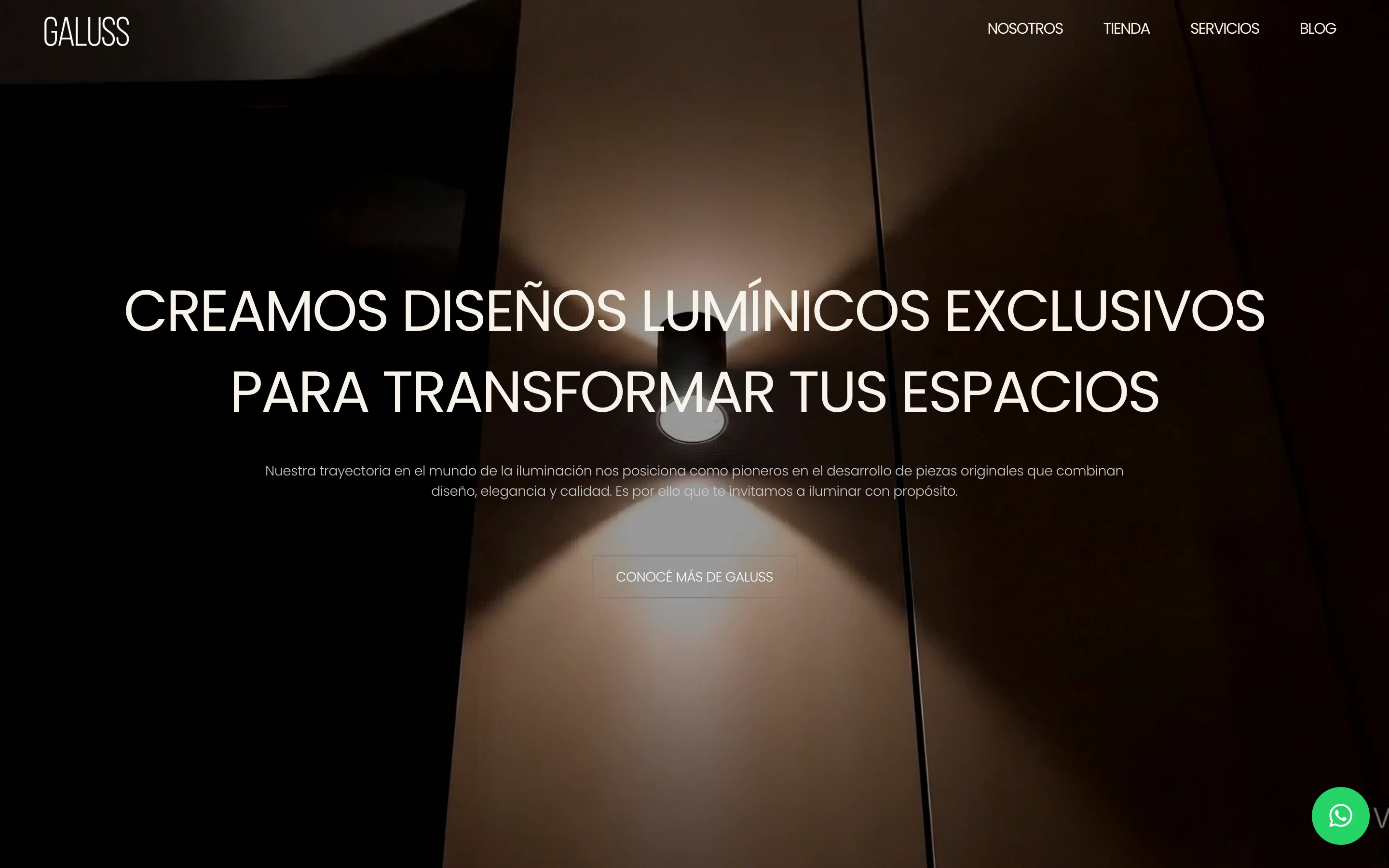 Distribuidora Galuss: Web para distribuidora de iluminación