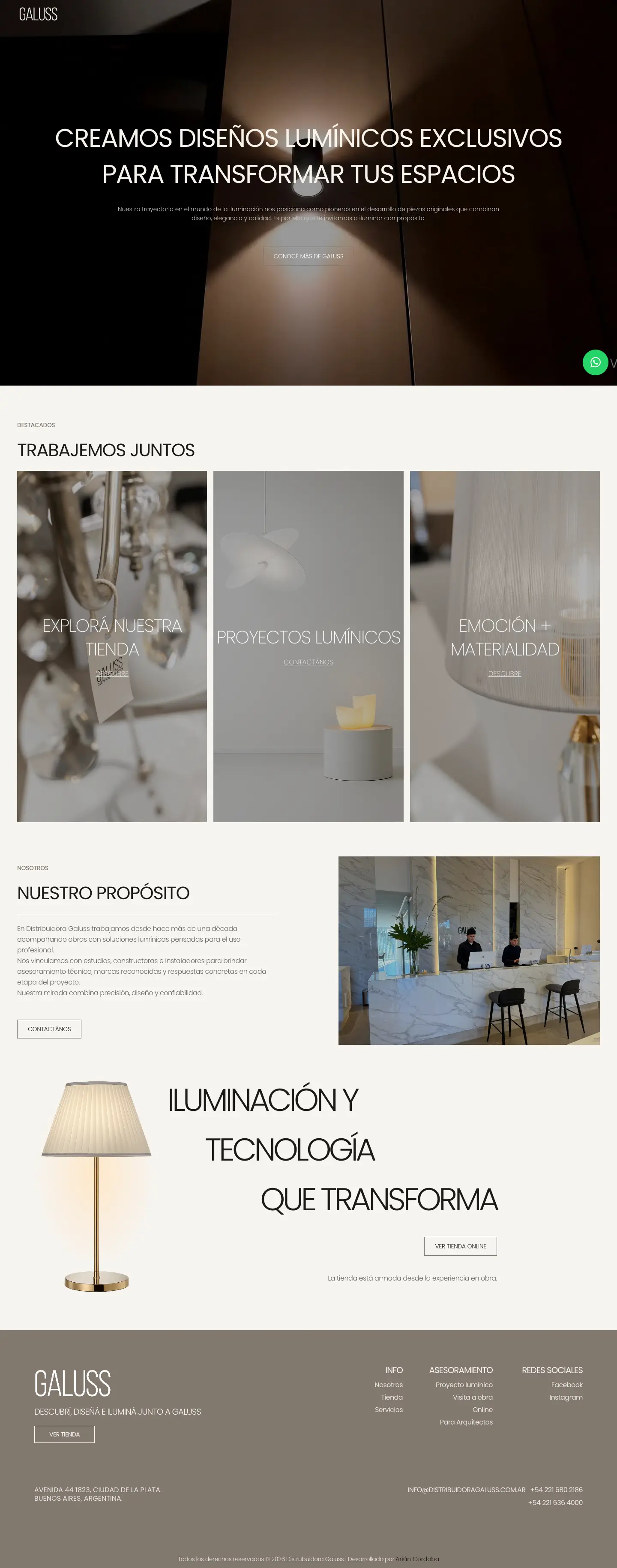 Distribuidora Galuss: Full page