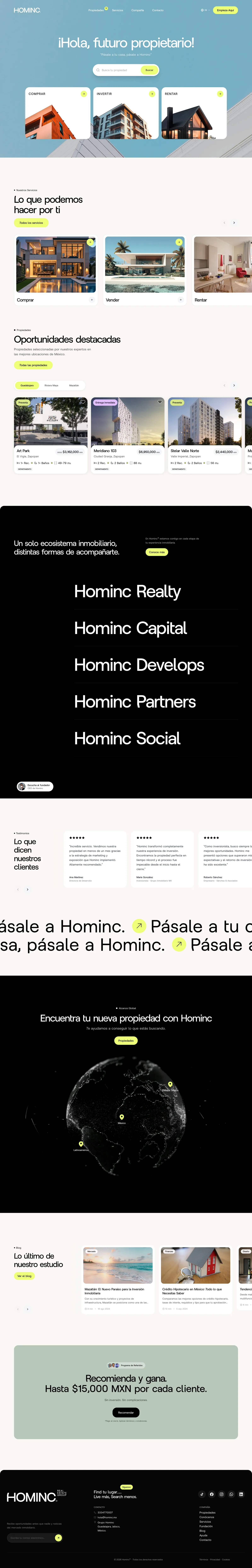 Hominc: Full page