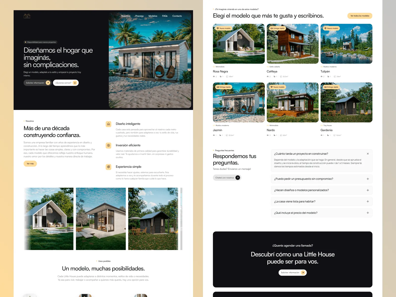 Little House: Landing de viviendas
